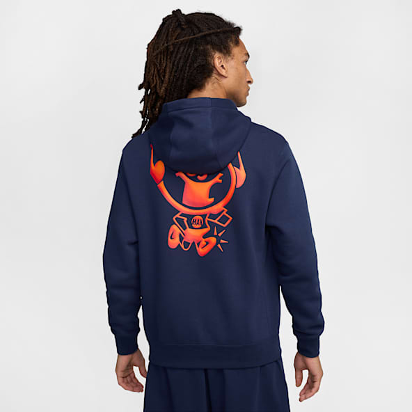 Blue Hoodies Sweatshirts. Nike CA